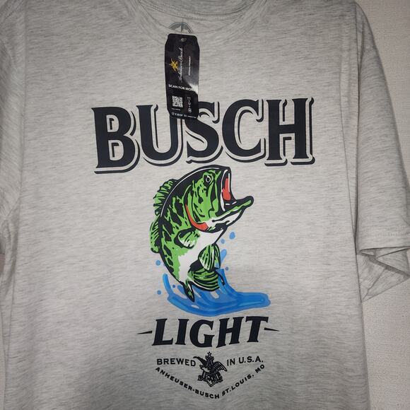 Busch light-fish shirt XXL - Picture 2 of 6